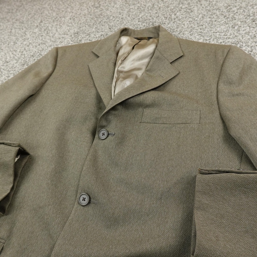 J Press‎ Blazer Mens 42 Green Button Notch Lapel Sport Coat Suit Coat Jacket USA